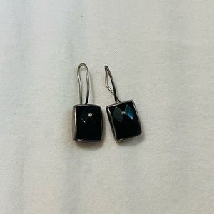 Silpada Silver and Black Earrings